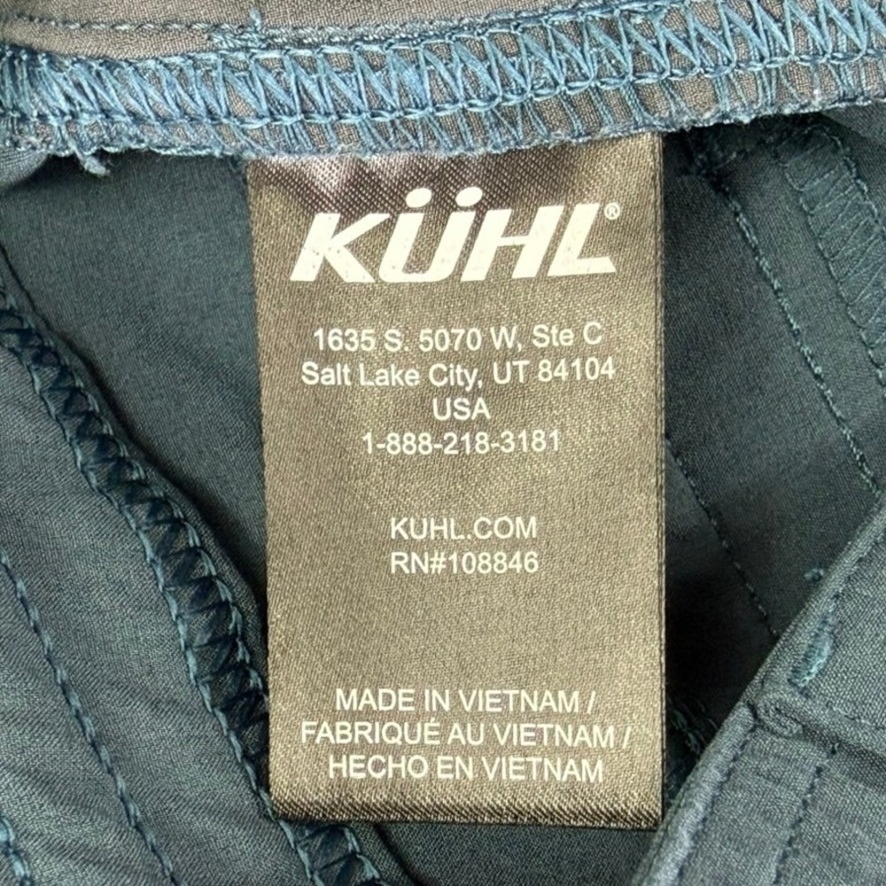 Kuhl Splash 9.5" Inseam Cargo Short Women 2 Blue Hiking Trail Outdoor Drawstring - Picture 6 of 13